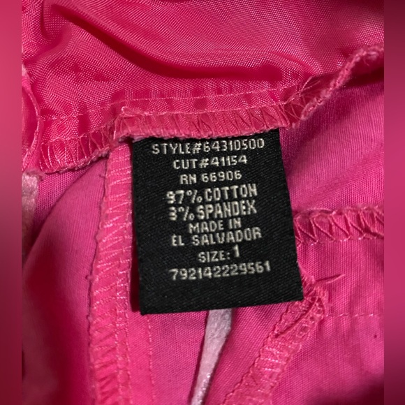 Y2K Vintage Star City Shorts Hot Pink Low Rise Sz 1 - Picture 6 of 9
